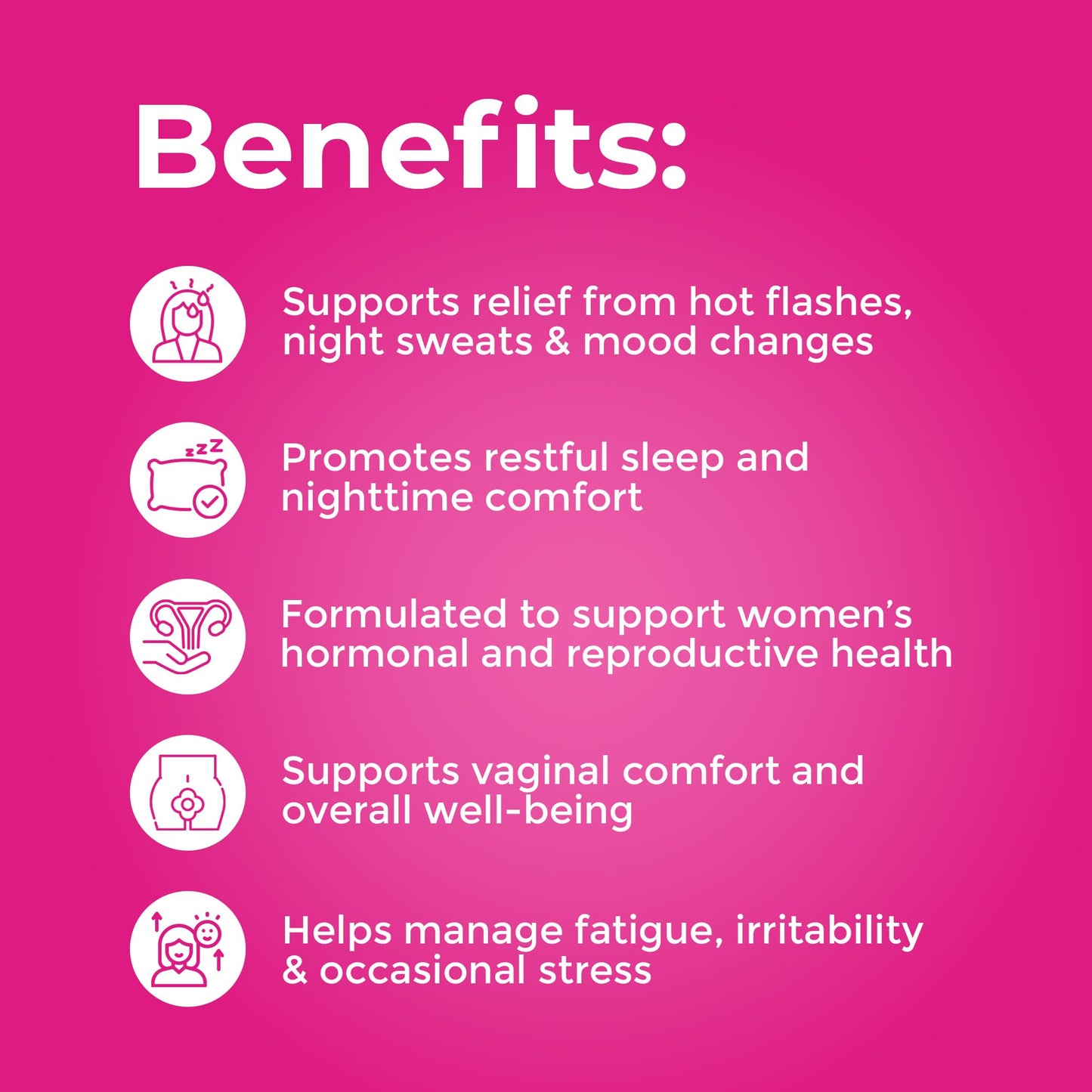 ZENZSUAL Bye Bye Menopause with Melatonin – Natural Menopause Support for Women – Hot Flashes, Night Sweats, Hormone Balance & Restful Sleep – Vegan, Estrogen-Free Menopause Supplement – 60 Capsules