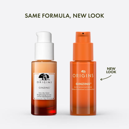 Origins GinZing Glow-Boosting Vitamin C Serum with Caffeine & Ginseng | Smoother Skin & Less Visible Pores, 1 Fl Oz