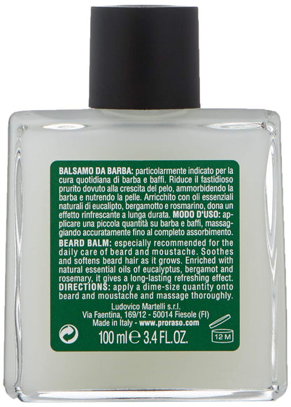 Proraso Beard Balm for Men, Nourish and Soften New Beard Growth and Short Beards
