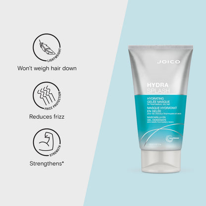 Joico HydraSplash Hydrating Gelée Masque | For Fine, Medium, Dry Hair | Replenish Hydration | Boost Shine | With Sea Kelp & Coconut Water
