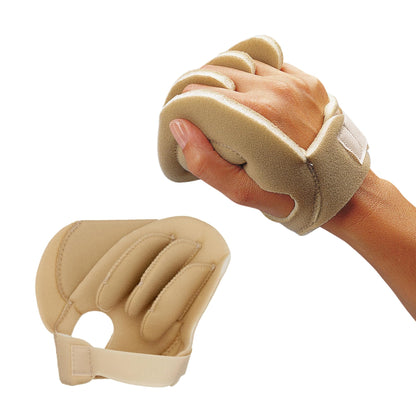 Rolyan Sof-Foam Palm Shield for Right Hand, Finger Separators and Soft Foam Cushion for Hand Contracture Support, Non-Latex Hand Protector for Stroke Recovery, Elderly, or Surgery Aftercare