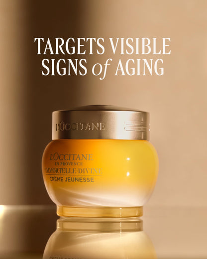 L'Occitane Immortelle Divine Cream, Anti-Aging Face Moisturizer, Firms Skin & Helps Reduce Fine Lines, Wrinkles & Age Spots, Daily Hydrating Skincare