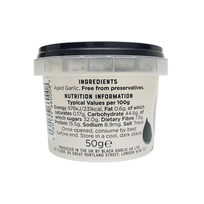 The Original Black Garlic Sweet & Savoury Peeled Cloves 50g - Gourmet, Aged to Perfection, Ready-to-Eat, 100% Natural & Vegan