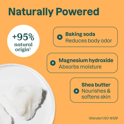ATTITUDE Plastic-Free Natural Deodorant, Aluminum-Free, Baking Soda Formula, EWG Verified, Vegan, Long-Lasting Odor Protection, 2.64 Oz