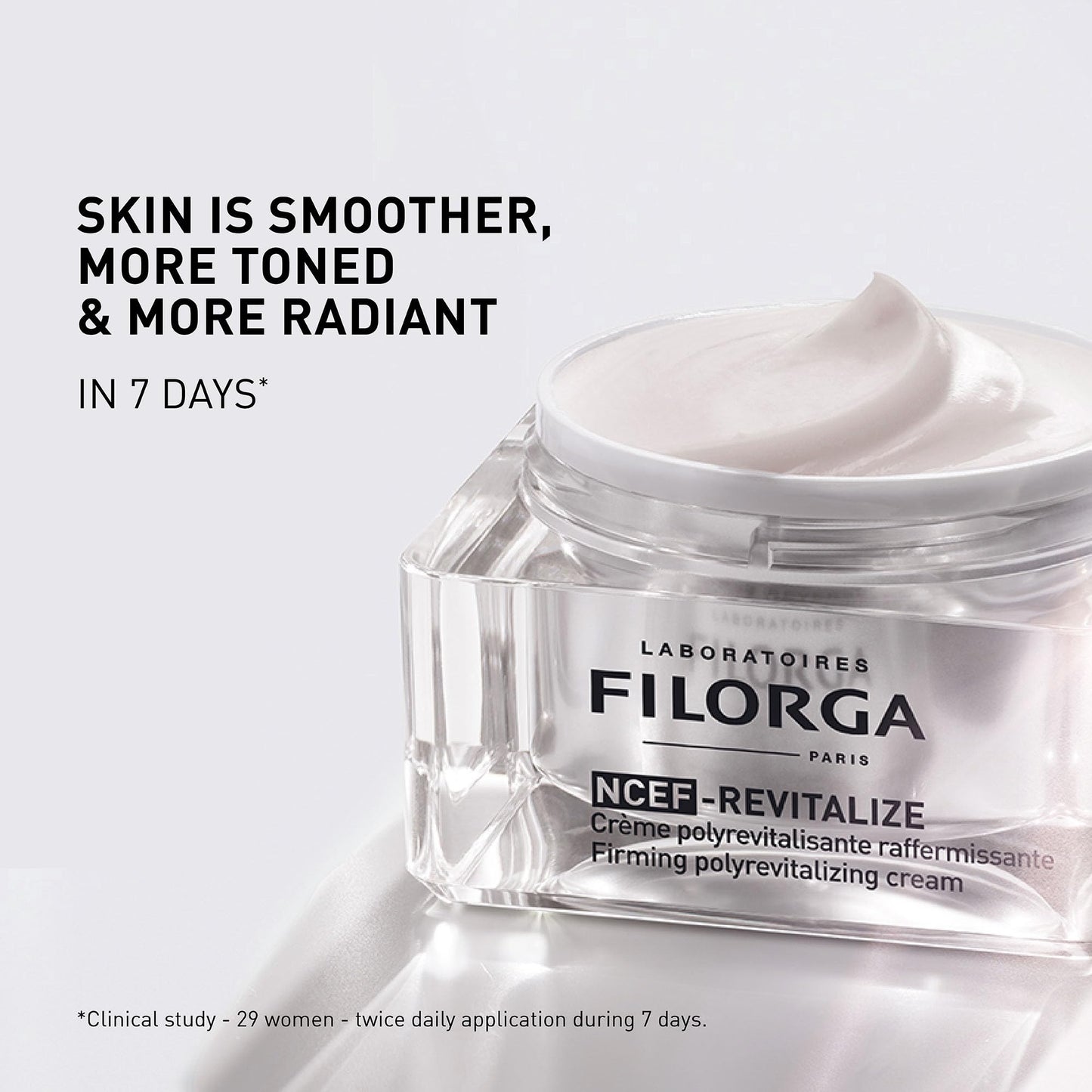 Filorga NCEF-Revitalize, A Concentrated Anti-Aging and Skin Strengthening for Smoother Brighter Skin Texture with NCEF Complex Containing Hyaluronic Acid, Amino Acids, and Co Enzymes