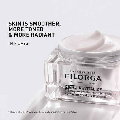 Filorga NCEF-Revitalize, A Concentrated Anti-Aging and Skin Strengthening for Smoother Brighter Skin Texture with NCEF Complex Containing Hyaluronic Acid, Amino Acids, and Co Enzymes