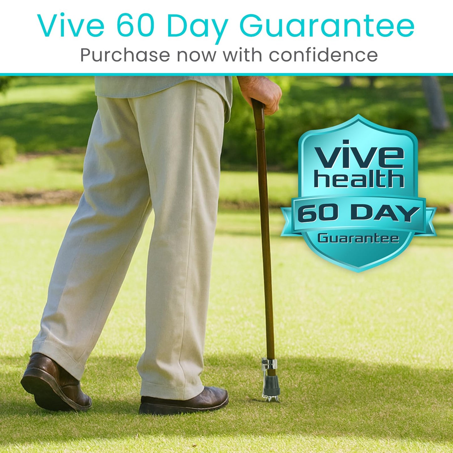 Vive Cane Tips for Ice - All Terrain Heavy Duty (2 Pack) Metal Retractable 4-Prong Hiking Attachment - Replacement Grip for Walking Sticks, Trekking Pole, Crutches, Tip Points for Winter Snow Safety