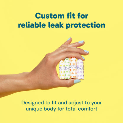 o.b. Tampons No Applicator, Fragrance-Free - 40ct | Applicator-Free Tampons Super, Feminine Care, ob Tampon Super, Period Products