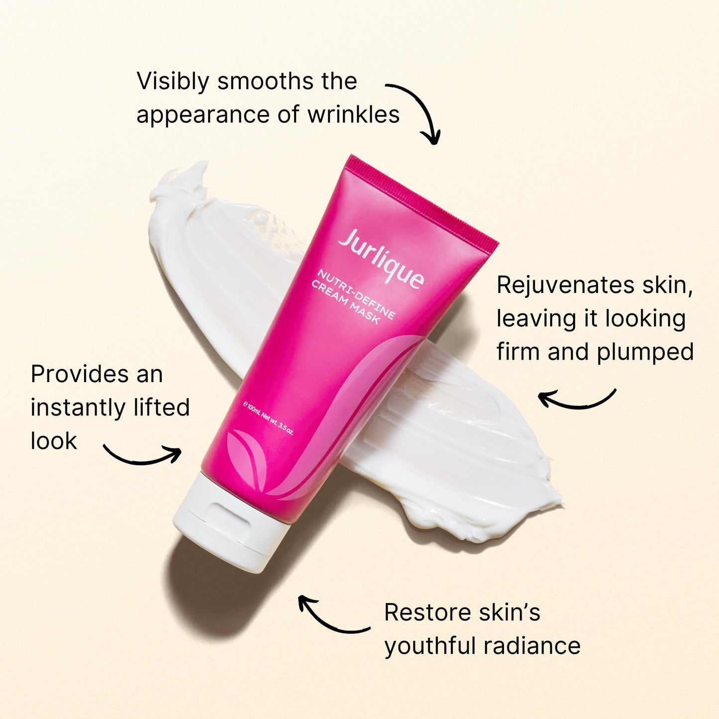 Jurlique Nutri-Define Cream Mask 100ml | Hydrating Face Mask | For All Skin Types Including Dry, Oily & Sensitive Skin| Beauty Skincare Products for Women/Men | Australian Made