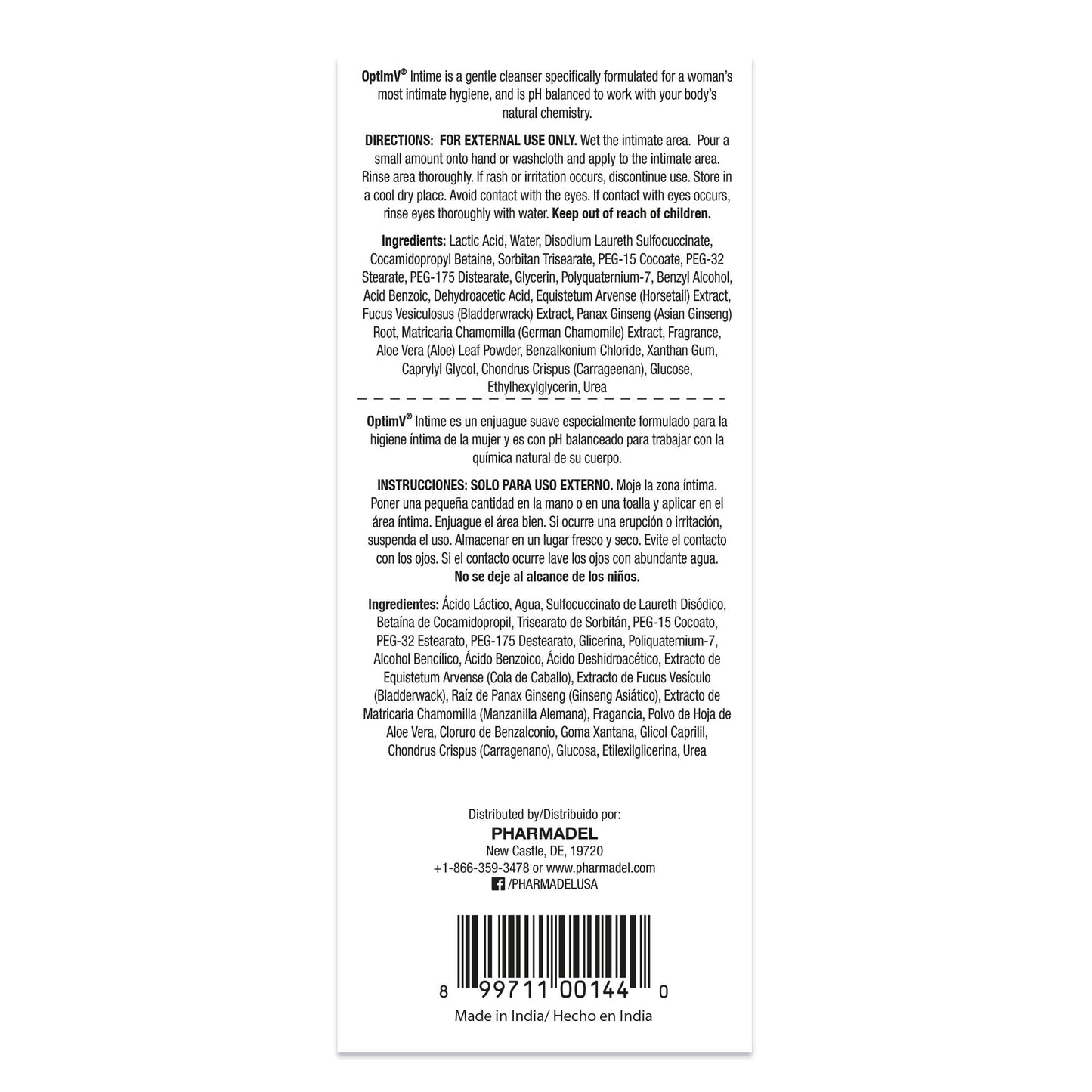 Feminine Wash – 11.8Fl Oz Feminine Intimate Cleansing Wash – Ultra-Gentle Chamomile Formula – pH Balanced – Unpleasant Odor Block – Ideal for All-Day Freshness