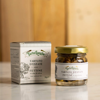 TartufLanghe Premium Black Truffle Carpaccio in Olive Oil – Gourmet Italian Food with Preserved Black Truffles for Pasta, Risotto, Meat, Fish, Eggs, Salads, and Fine Foods - 1.23 oz (Pack of 1)