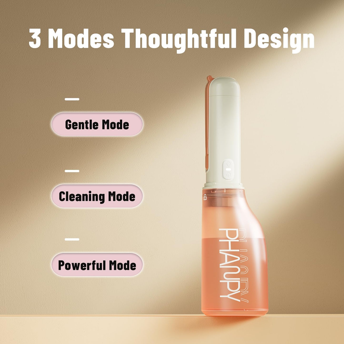 Phanpy Automatic Electric Peri Bottle for Postpartum Care, 3 Modes and 180 Adjustable, Portable for Travel, Upside Down for Perineal Cleaning and Recovery, 14 OZ