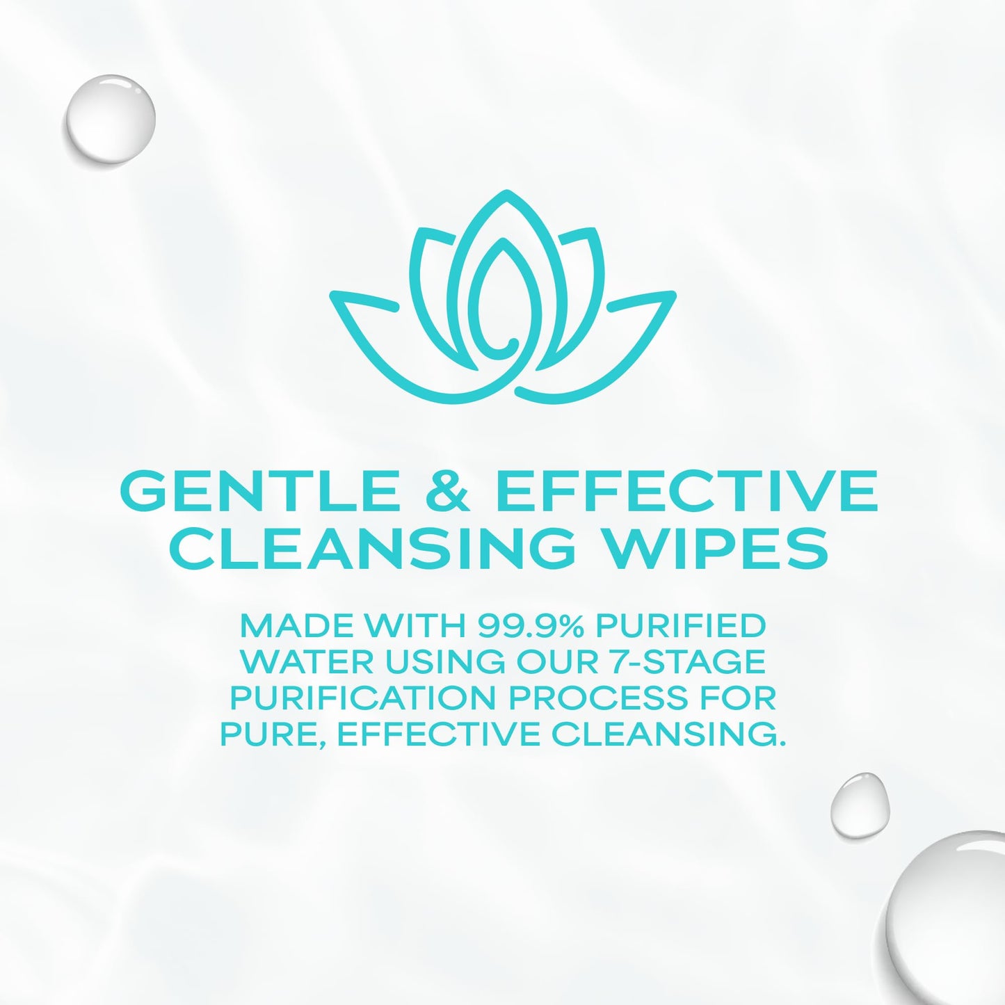 WaterWipes Sensitive Feminine Wipes, 99.9% Purified Water, pH Friendly for Daily Intimate Care, Gynecologist Approved, Fragrance Free, 50 Count (5 Packs)