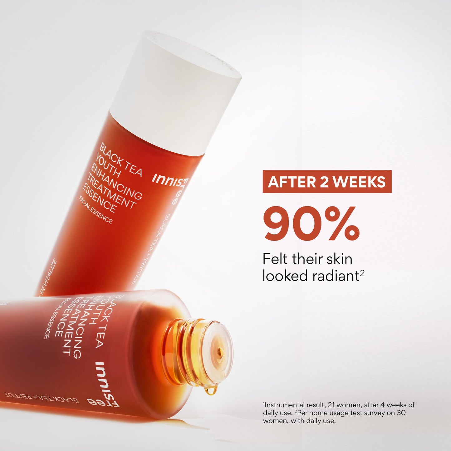 innisfree Black Tea Youth Essence, Korean Anti-Aging Treatment with Niacinamide for Radiance, Firm Skin, Hydration, and Barrier Support