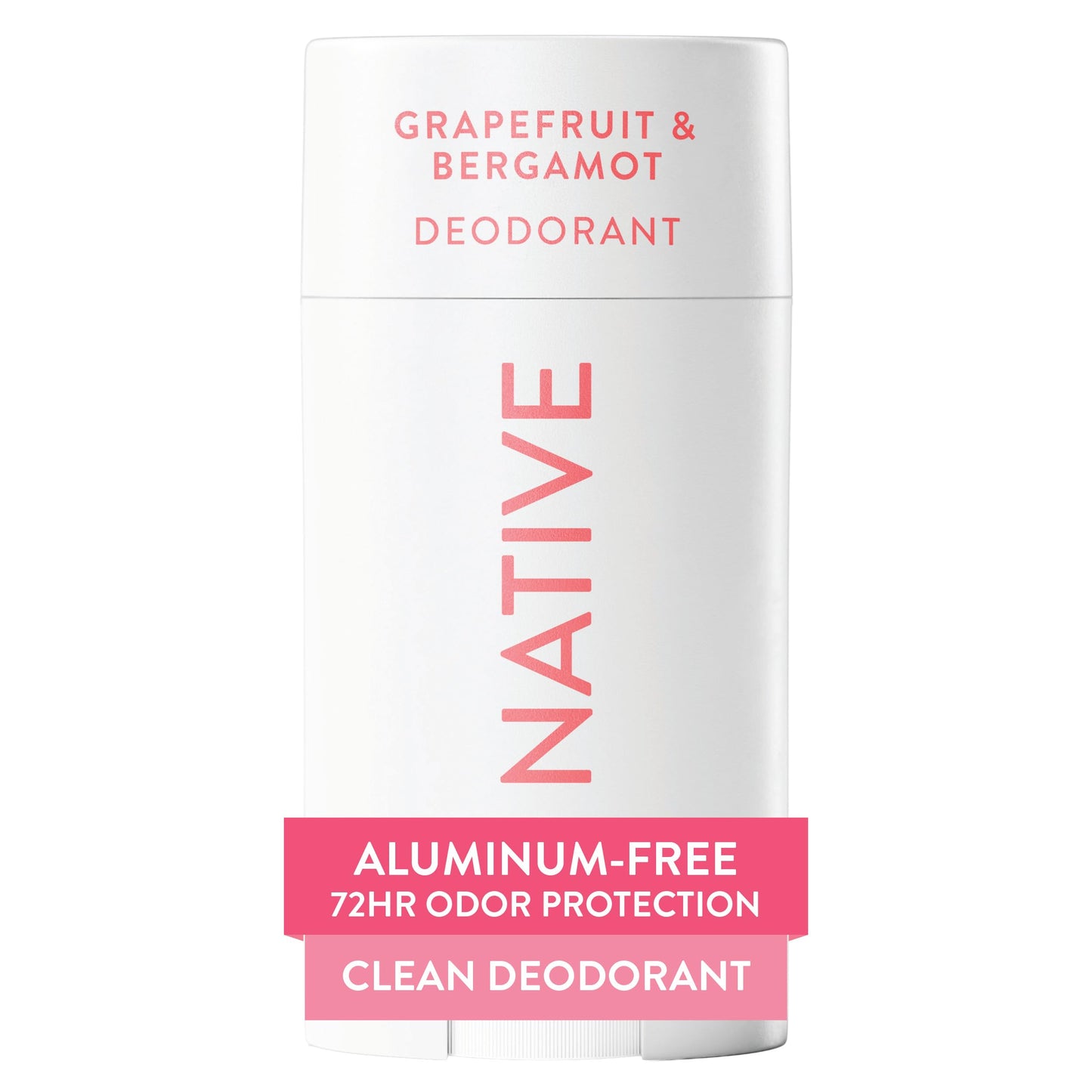 Native Deodorant Contains Naturally Derived Ingredients, 72 Hour Odor Control, Deodorant for Women and Men, Aluminum Free, Grapefruit & Bergamot 2.65oz