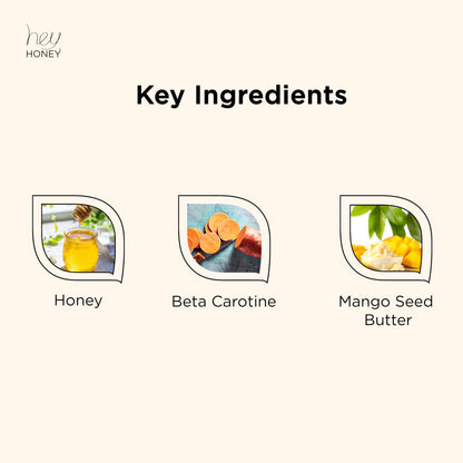 Hey Honey Skincare Mango Herbal Mineral Scrub Dead Sea Salt Exfoliator for Body & Face | Gently Buffs, Smooths & Hydrates Skin | Cruelty-Free, Paraben-Free, Vegetarian | 6.7 oz