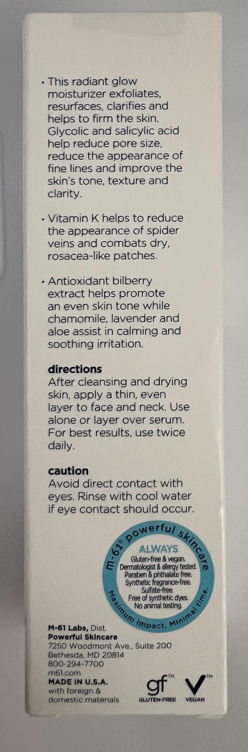 m-61 PowerGlow® Moisturizer - Radiance-boosting glow moisturizer with glycolic, bilberry & aloe