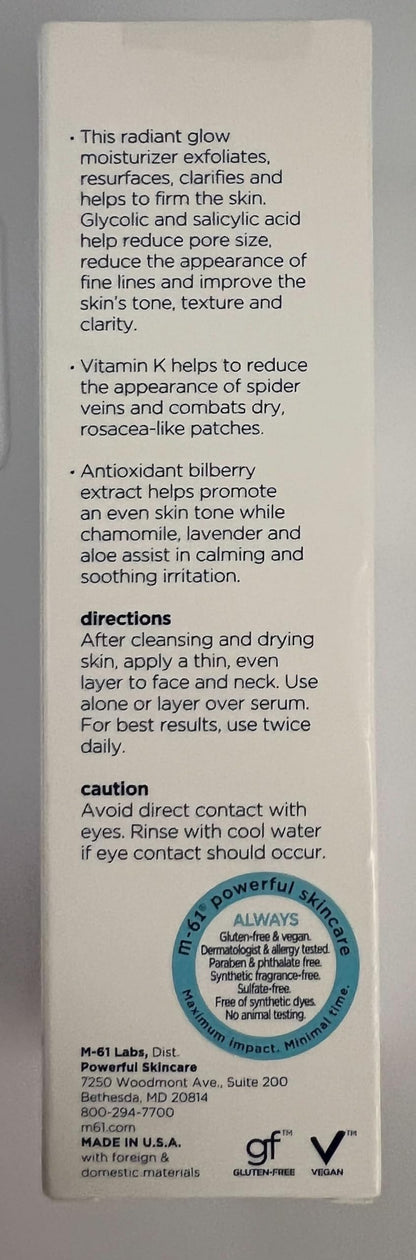 m-61 PowerGlow® Moisturizer - Radiance-boosting glow moisturizer with glycolic, bilberry & aloe