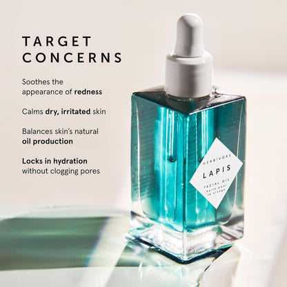 HERBIVORE Balance + Renew Skincare Set |Balancing Facial Oil Regimen Skin Care Bundle Including Lapis and Phoenix