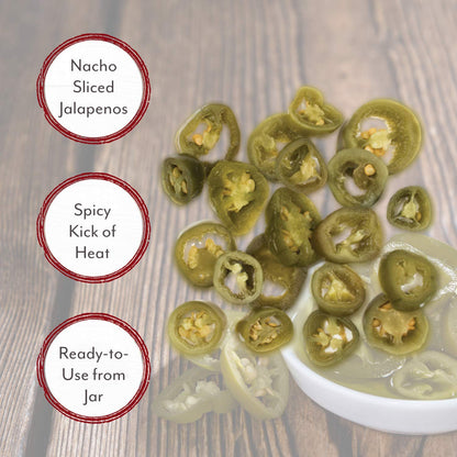 Roland Foods Nacho Sliced Jalapeno Peppers, Specialty Imported Food, 1 Gallon, Pack of 1