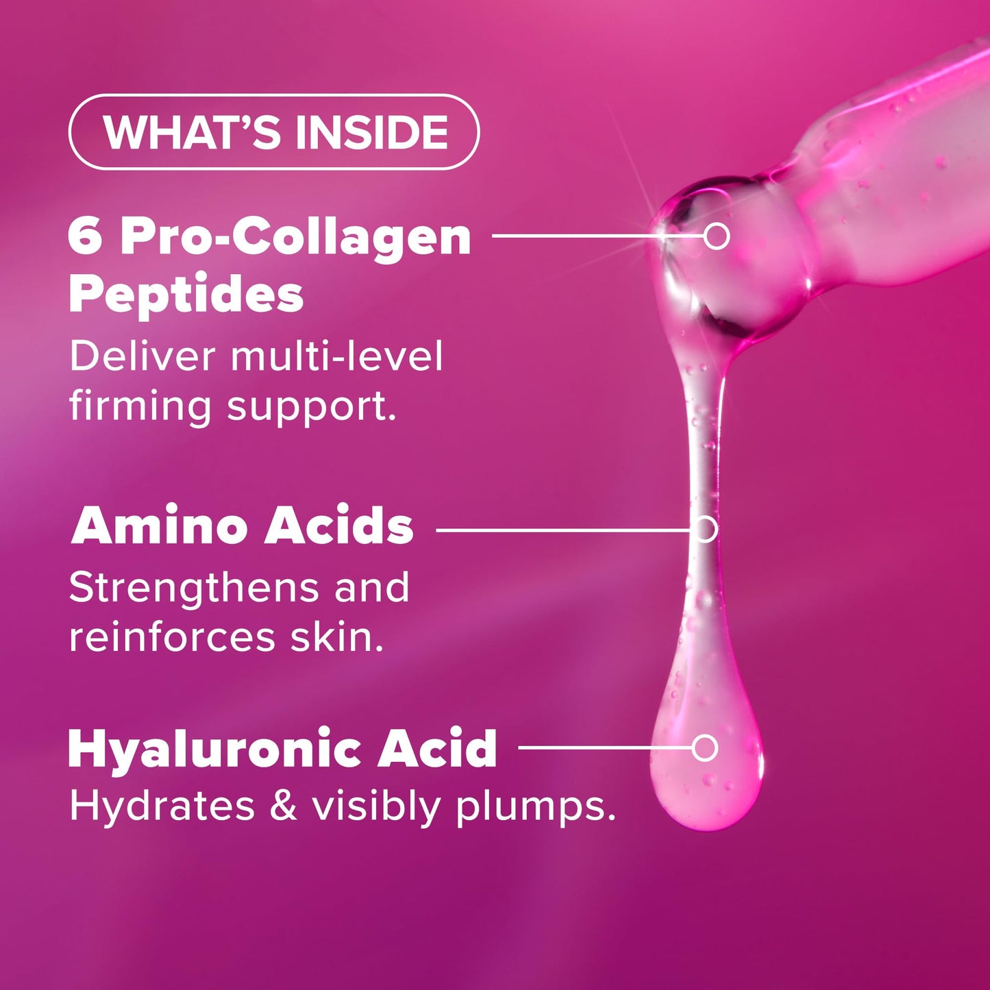 Paula’s Choice Pro-Collagen Multi-Peptide Booster Face Serum for Wrinkles, Serum for Face Supports Collagen Production with Plumping Hyaluronic Acid & Amino Acids, Fragrance-Free, 0.67oz