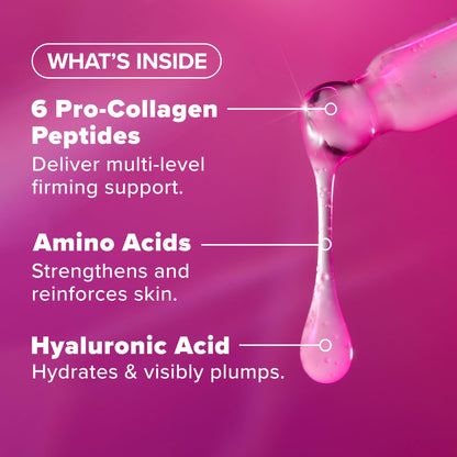 Paula’s Choice Pro-Collagen Multi-Peptide Booster Face Serum for Wrinkles, Serum for Face Supports Collagen Production with Plumping Hyaluronic Acid & Amino Acids, Fragrance-Free, 0.67oz