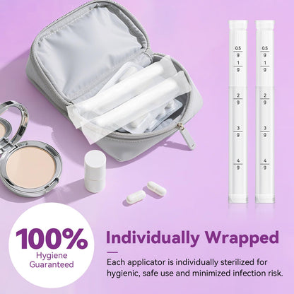 Disposable Vaginal Cream Applicators for Women, Vaginal Gel Applicator with Dosage Markings, Hygienic Threaded Injector Fits Premarin, Estrace, Preseed and Most OTC Gels, and Lubricants (20 Pack)
