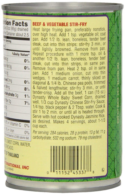 Dynasty Corn Baby 15-Ounce (Pack of 12)