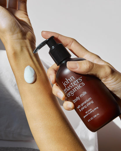 john masters organics Body Milk with Geranium & Ylang Yang