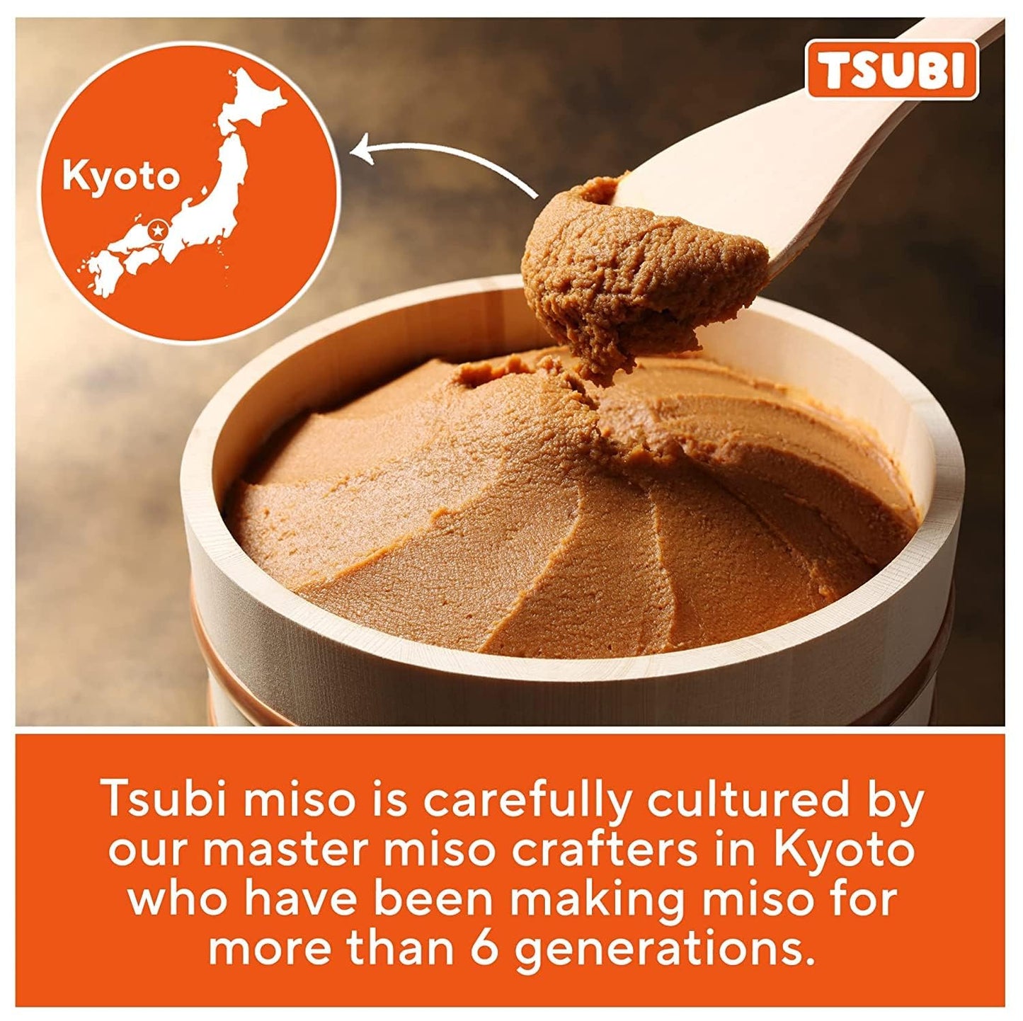 Tsubi Soup Freeze-Dried Japanese Miso Soup Packets - Instant, Vegan, Easy Mix, Gluten & MSG-Free, and Flavorful - Ready in Seconds -Made in Japan - Red Miso (Spicy Mushroom) - 4 Packs