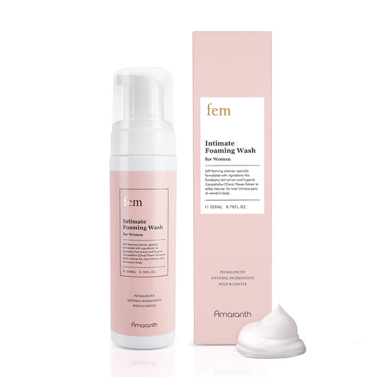 fem pH Balance Intimate Wash for Women, Feminine Wash for Sensitive Skin, Gentle Cleanser for Daily Use, Helps Eliminate Irritation, Itching, Odor (200ml / 6.8 fl oz)