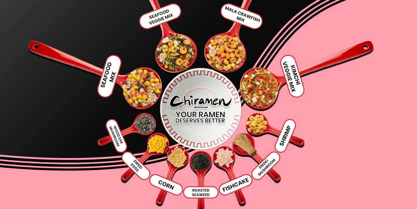CHIRAMEN Dried Narutomaki Fish Cake Ramen Toppings – Classic Japanese Fish Cake Slices with Pink Swirl – Instant Noodle Topping for Ramen Bowls, Cup Noodles, Udon & Soup Garnish
