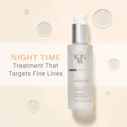 Yon-Ka Alpha Peel Concentrate | Anti-Aging Night Peel | Treat Fine Lines and Wrinkles with Alpha Hydroxy Acids | For All Skin Types | Paraben-Free | 1.01 fl oz