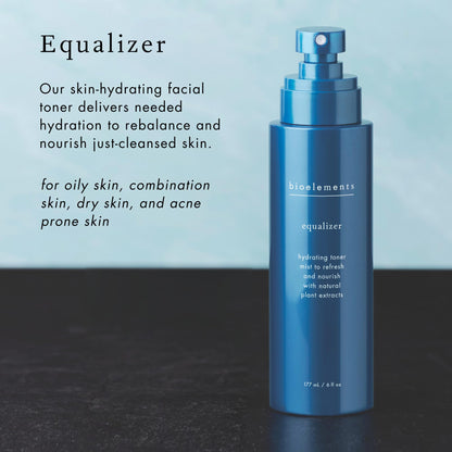 Bioelements Equalizer - 6 fl oz - Hydrating Facial Toner for All Skin Types - Vegan, Gluten Free - Never Tested on Animals