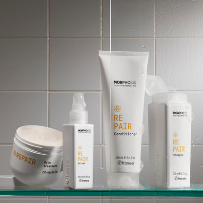 FRAMESI Morphosis Repair Plumping Hair Mousse 5.1 fl oz, Weightless Leave In Conditioner
