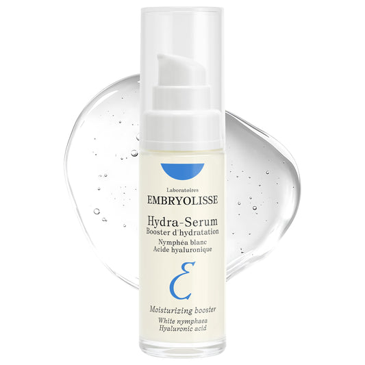Embryolisse Hydra-Serum, Ultra-Hydrating Lightweight Hyaluronic Acid Facial Serum with White Water Lily, For Oily to Combination Skin, 1.01 Fl Oz