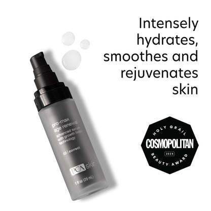 PCA SKIN Pro Max Age Renewal Anti Aging Serum, Anti Aging Face Serum for Reducing Wrinkles and Sagging Skin, Helps Lift and Firm Skin on Face and Neck, Safe For All Skin Types