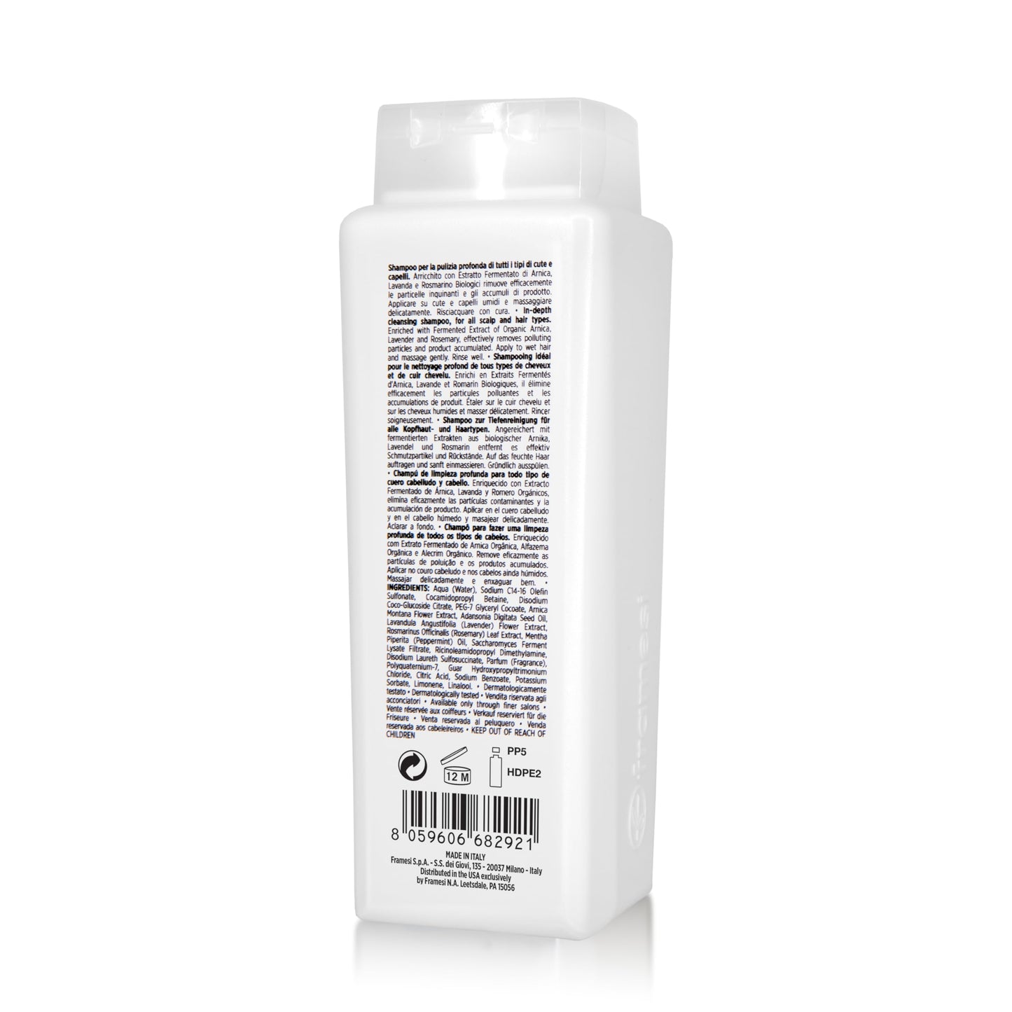 FRAMESI Morphosis Scalp Destress Shampoo 8.4 fl oz, Soothing Shampoo for Sensitive Scalps, Natural Ingredients and pH Balanced