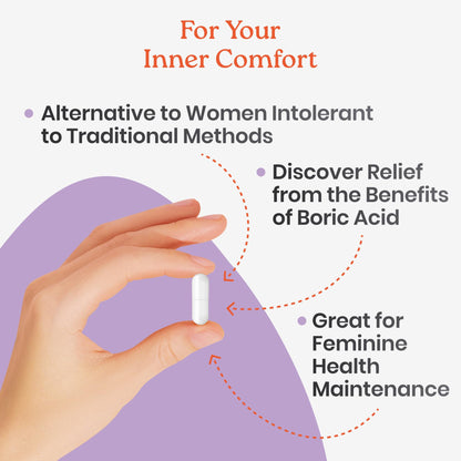NewLife Naturals Boric Acid Suppositories for Women - 600mg | pH Balance Pills | Feminine Care | 2 Pack (60 Capsules) | Made in USA