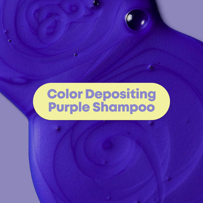 Matrix So Silver Purple Shampoo - Neutralizes Yellow Tones, Color Depositing, Brightening & Toning, For Color Treated, Blonde, Grey, White and Platinum Hair, Vegan
