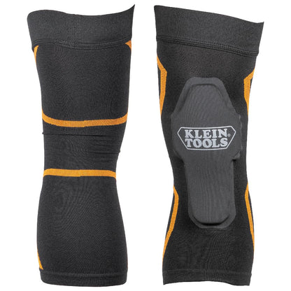 Klein Tools 60623 Knee Pad Compression Sleeve, Knee Support for Construction, Workers and Athletes, Black, M/L