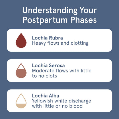 LOLA Organic Cotton Postpartum Pads - Max Absorbency Pads for Postpartum Bleeding - Extra-Long Overnight Liners for Women - Hospital Bag Essentials - 32 Count, Unscented