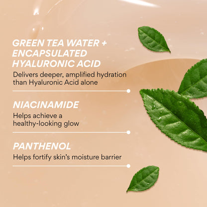 innisfree Green Tea Seed Hydrating Serum with Hyaluronic Acid & Niacinamide, Korean Face Serum for Glow & Skin Barrier Suport, Available in Refill & Sets