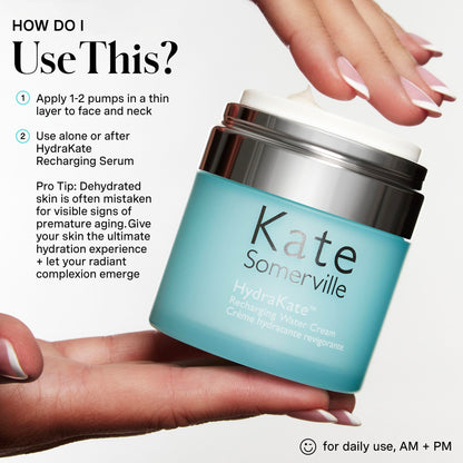 Kate Somerville HydraKate Recharging Water Cream – Facial Moisturizer, Recovers & Recharges Dry, Tired Skin, 1.7 Fl Oz