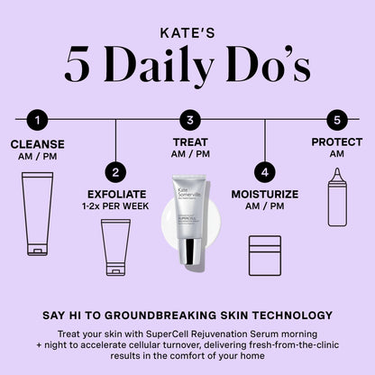 Kate Somerville KateCeuticals® SuperCell – Rejuvenation Peptide Serum to Repair Damaged Skin and Reduce Fine Lines and Wrinkles, 1 Fl Oz
