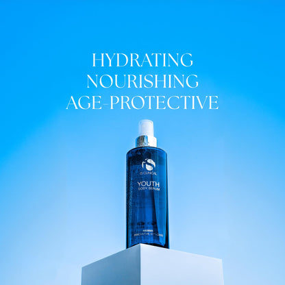 iS CLINICAL Youth Body Serum; Anti-Aging Serum Body Mist; Hyaluronic Acid; Body Mist