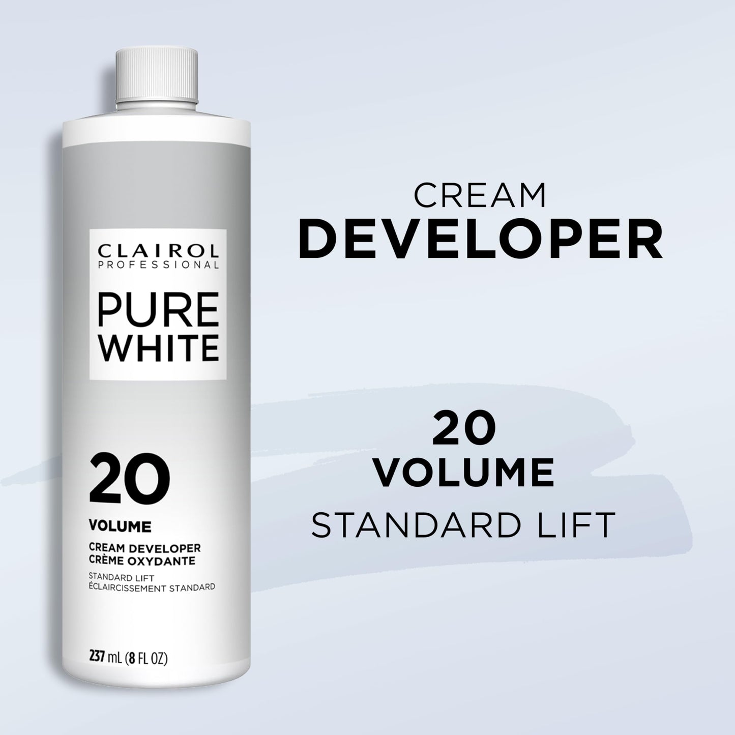 Clairol Professional Clairoxide Pure White 20 Volume Creme Developer, 8 Fl Oz (Pack of 1)