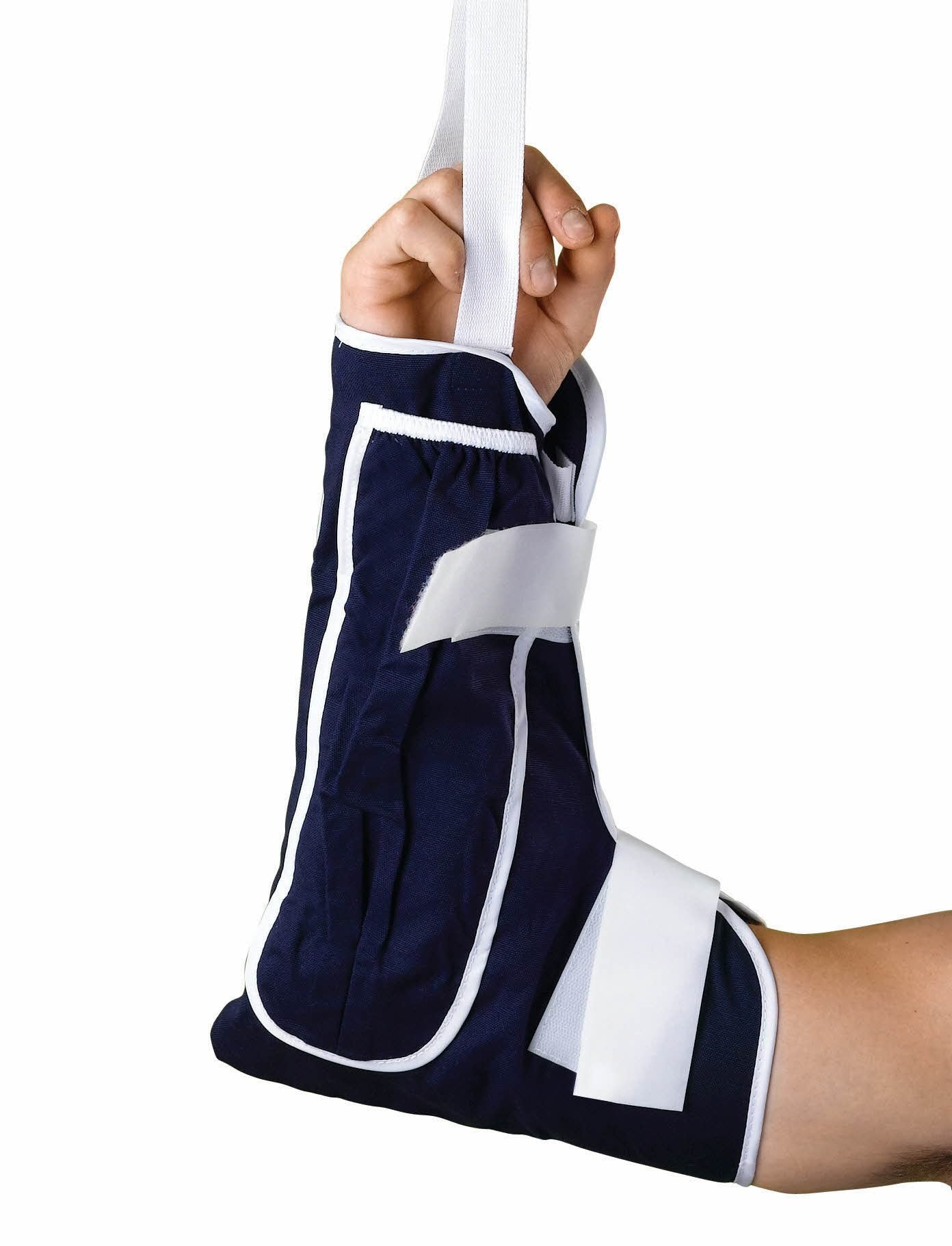 Medline 2-in-1 Arm Elevator Sling, Adjustable Shoulder Strap, 17.5 Inches L x 11 Inches W, Size Large, Dark Blue, Case of 1 Each