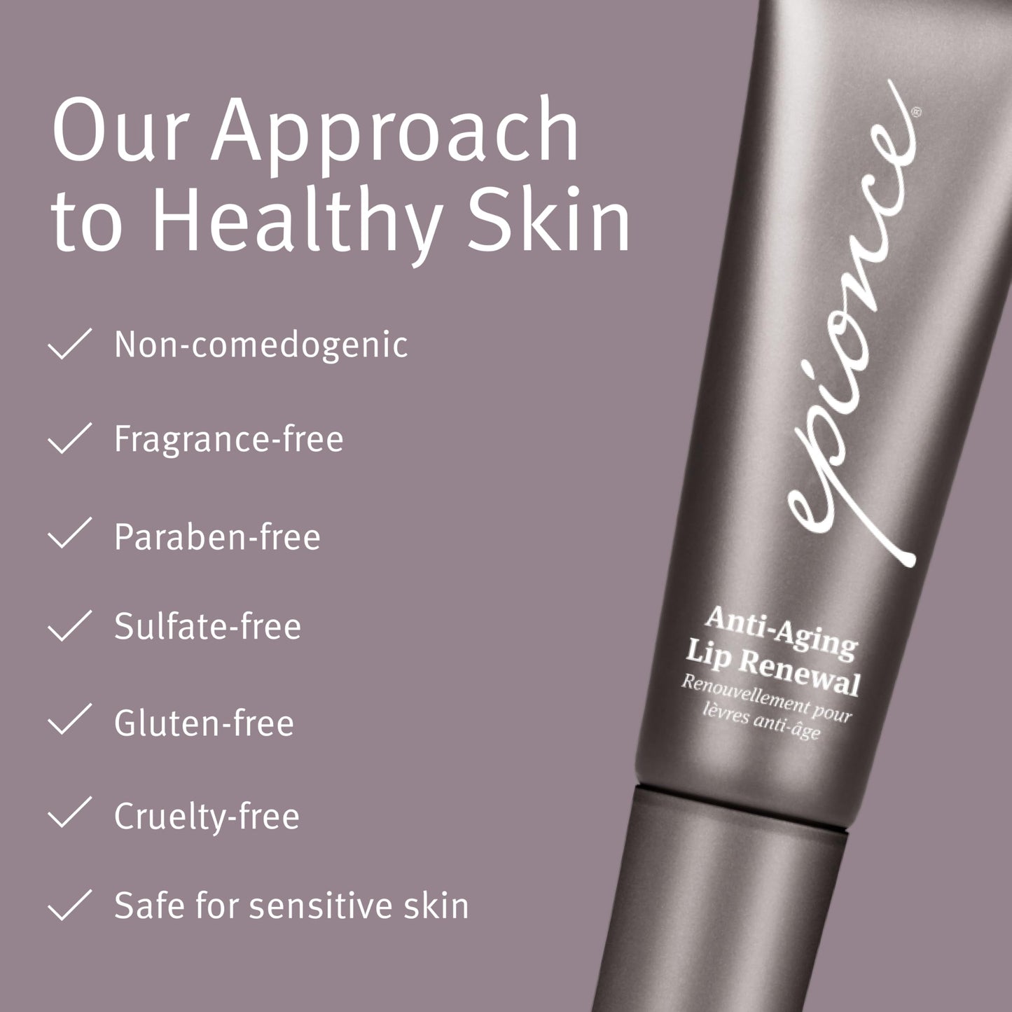 Epionce Anti-Aging Lip Renewal - Daily Lip Balm Serum for All Skin Types, with Dimethicone, Ceramides, Glycerin & Shea Butter, Dermatologist Skincare