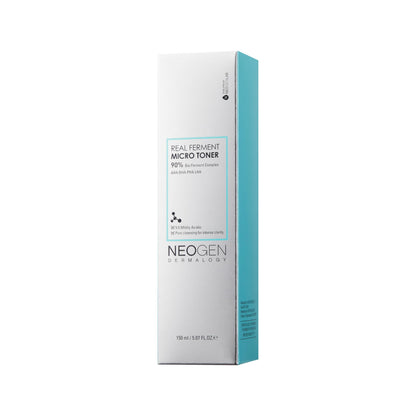 Neogen Dermalogy Real Ferment Micro Toner | Gentle Face Toner w/Triple Hyaluronic Acid & AHA, BHA, PHA, LHA Gentle Exfoliation 5.07 fl oz